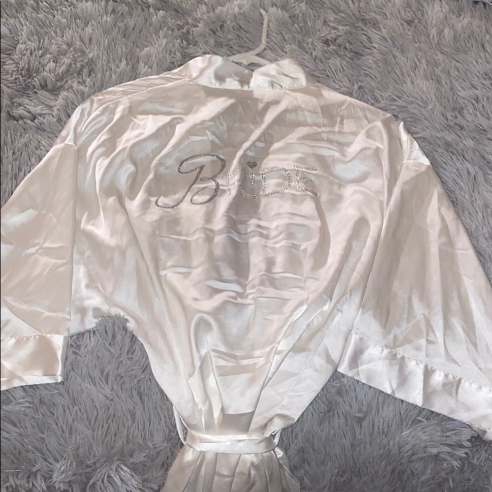 Victoria’s Secret Bride Silk white robe